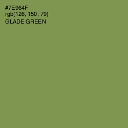 #7E964F - Glade Green Color Image